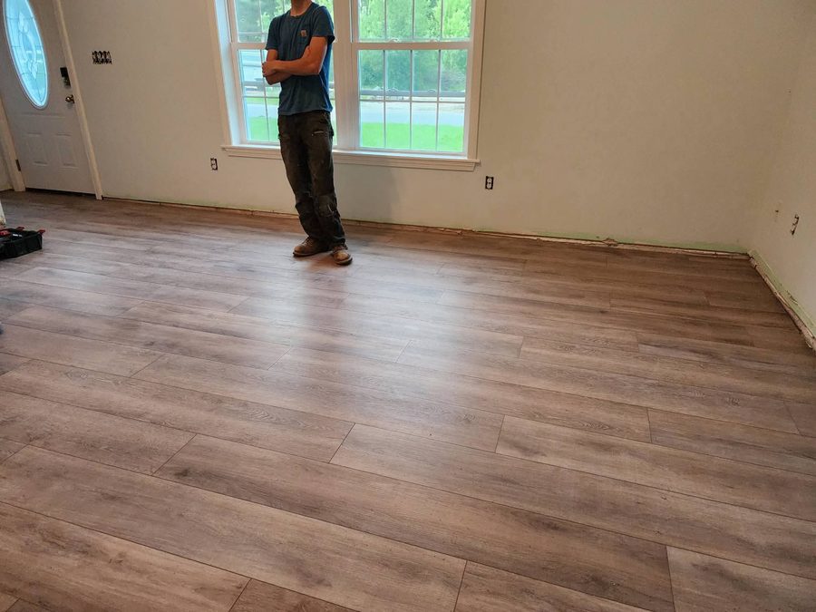 LVP flooring completed